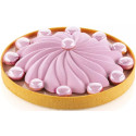 Saint Honoré 280 Silikomart, stampo silicone bianco per decoro corona di ø16xh2,8 cm