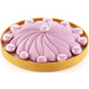 Saint Honoré 280 Silikomart, stampo silicone bianco per decoro corona di ø16xh2,8 cm