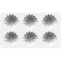 Saint Honoré 40 stampo in silicone bianco per 6 decori da 7,6 x h 1,5 cm da Silikomart