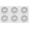 Flora 19 ml o fiori 19 ml stampo decorativo in silicone bianco da Silikomart