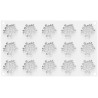 Flora 7 ml o fiori 7 ml stampo decorativo in silicone bianco da Silikomart