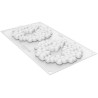 Flora 80 Silikomart: stampo decorativo in silicone bianco a tema fiori di ø14xh1 cm