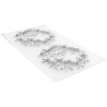 Flora 80 Silikomart stampo decorativo in silicone bianco