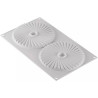 Plissé 100 Silikomart stampo in silicone bianco per decorazioni di torte a plissé