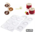 Plissé 23 ml stampo in silicone per decorazioni e inserti da Silikomart