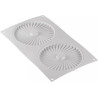 Plissé 100 Silikomart stampo in silicone bianco per decorazioni a plissé