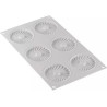 Plissé 23 Silikomart stampo in silicone bianco per decorazioni di monoporzioni a plissé