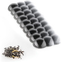 CH011 Bolla T: Stampo in Tritan per 4 Tavolette di Cioccolato con decoro a bolle da Silikomart