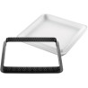 Kit tarte ring square 200x200 Silikomart: stampo silicone con anello per crostata quadrata da 20 cm