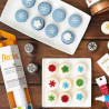 Cornetto frozen star n 75 per decori 3D diretti in acciaio inox Ø 3,7 x 4,1 cm da Decora