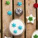 Cornetto frozen star n 75 per decori 3D diretti in acciaio inox Ø 3,7 x 4,1 cm da Decora