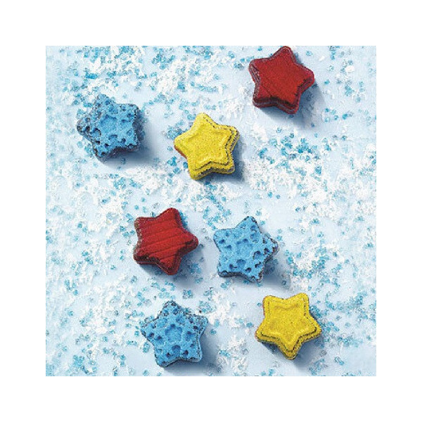 Choco Winter Star Silikomart SCG45: stampo silicone 15 cioccolatini stelle invernali o natalizie