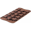 Choco Winter Star Silikomart SCG45: stampo silicone cioccolatini stelle invernali o natalizie