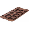 Choco Winter Star Silikomart SCG45: stampo silicone cioccolatini stelle invernali o natalizie