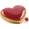 Kit tarte ring amore 205x190 mm Silikomart stampo silicone ed anello per crostata a cuore Kit tarte ring amore 205x190 mm Silikomart stampo silicone ed anello per crostata a cuore
