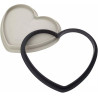 Kit tarte ring mon amour Silikomart stampo silicone ed anello per crostata mio amore 22 x 19 cm
