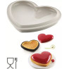 Kit tarte ring mon amour Silikomart stampo silicone ed anello per crostata mio amore 22 x 19 cm
