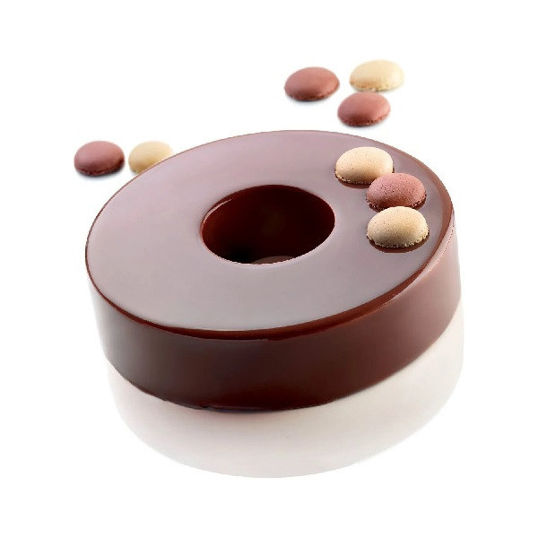 Saturn Silikomart: stampo silicone per ciambella di diametro esterno 20 ed interno 7 x h 4,5 cm