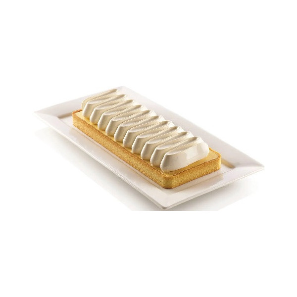 Kit tarte nouvelle vague Silikomart anello rettangolare e stampo silicone crostata nuova onda