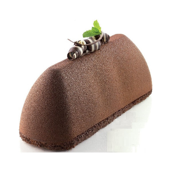 Gianduia Silikomart: stampo silicone, tortaflex bianco, per torta gianduia da 25x8 h 9 cm