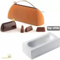 Stampo tortaflex bianco per torta gianduia da 25 cm di Silikomart