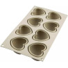 Cuoricino Silikomart stampo silicone 8 piccoli cuori 3D da 63x65 h 39 mm
