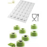 Micro Savarin 5 Silikomart stampo silicone per 35 micro savarin da 5 ml