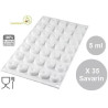 Micro Savarin 5: stampo in silicone da 5 ml linea Top White da Silikomart