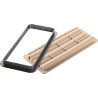 Kit tarte bamboo Silikomart set anello e stampo silicone bambù per decoro crostata rettangolare