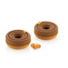 Kit 3D tarte ring tornado Silikomart 1 stampo silicone ed 8 anelli di ø8 cm per basi cestini di crostatine
