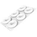 Stampo tornado Silikomart: in silicone con 6 cavità a fiore da 7,65 cm per i topper delle crostatine