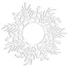 Ghirlanda Decor Silikomart; stampo silicone bianco o tappeto decorativo da 145 x h 2 mm
