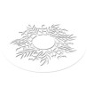 Ghirlanda Decor Silikomart; stampo silicone bianco o tappeto decorativo da 145 x h 2 mm