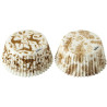 36 Pirottini Muffin in carta decoro Gold Elegant Christmas diametro 5 cm altezza 3,2 cm da Decora
