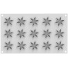 Corolle 4 Silikomart: stampo silicone decorativo 15 fiori a 6 petali
