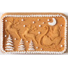 Plumcake Santa Claus Decora stampo alluminio pressofuso 27x15xh5,8 cm