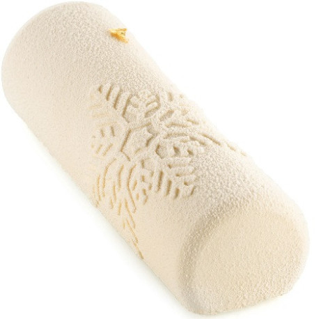 Snowfall bûche Silikomart: stampo silicone bianco tronchetto nevicata 25x8 cm h 58 mm