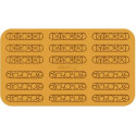 Lampo Silikomart stampo silicone giallo 18 decori di due diverse forme, linea Naturae