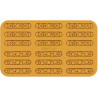 Lampo Silikomart stampo silicone giallo 18 decori di due diverse forme, linea Naturae