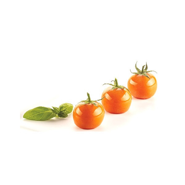 Pomodorino 14 Silikomart stampo silicone giallo 18 preparazioni pomodorini, linea Naturae