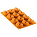 Polpo 20 Silikomart stampo silicone giallo 12 preparazioni tentacoli di polpo, linea Naturae