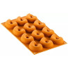 Polpo 20 Silikomart stampo silicone giallo 12 preparazioni tentacoli di polpo, linea Naturae