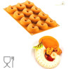 Polpo 20 Silikomart stampo silicone giallo 12 preparazioni tentacoli di polpo, linea Naturae Polpo 20 Silikomart stampo silicone giallo 12 preparazioni tentacoli di polpo, linea Naturae