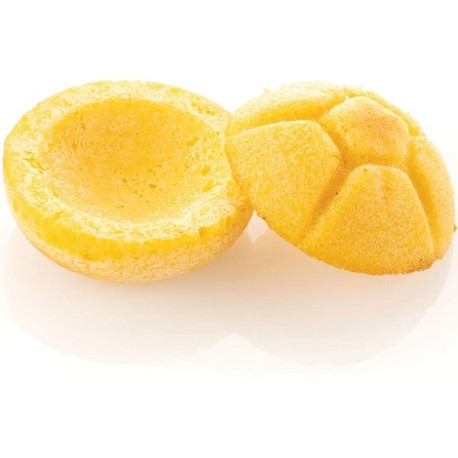Michetta 92 Silikomart stampo silicone giallo 4 preparazioni panini rosette soffiate, linea Naturae Michetta 92 Silikomart stampo silicone giallo 4 preparazioni panini rosette soffiate, linea Naturae