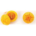 Stampo Michetta 92 pe 4 panini rosette soffiate in Silicone Giallo da Silikomart, linea Naturae