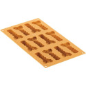 Scampo 20 Silikomart stampo silicone giallo 12 preparazioni code di scampi, linea Naturae