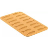 Lisca 4 Silikomart: stampo in silicone giallo per 16 preparazioni a forma di lische di pesce della ì linea Naturae Lisca 4 Silikomart: stampo in silicone giallo per 16 preparazioni a forma di lische di pesce della ì linea Naturae