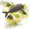 Lisca 4 Silikomart: stampo in silicone giallo per 16 preparazioni a forma di lische di pesce della ì linea Naturae Lisca 4 Silikomart: stampo in silicone giallo per 16 preparazioni a forma di lische di pesce della ì linea Naturae