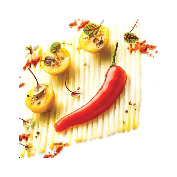 Peperoncino 13 Silikomart stampo silicone giallo 12 preparazioni peperoncino, linea Naturae