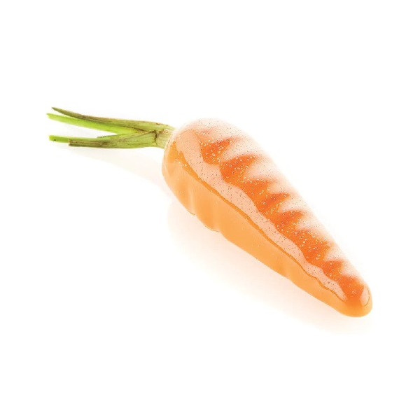 Carota 20 Silikomart stampo silicone giallo 12 preparazioni carota, linea Naturae